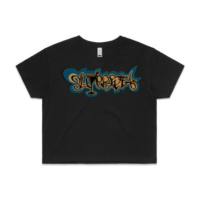 Superbia Graffiti Logo Crop Top Thumbnail