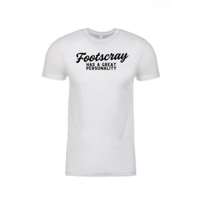 Footscray Has A Great Personality T-Shirt (Black Print) Thumbnail