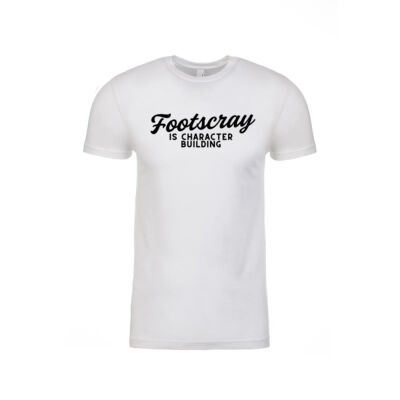 Footscray Is Character Building T-Shirt (Black Print) Thumbnail
